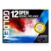 Sada akrylových barev Golden Open Mixing Set 12 x 22 ml + ředidlo